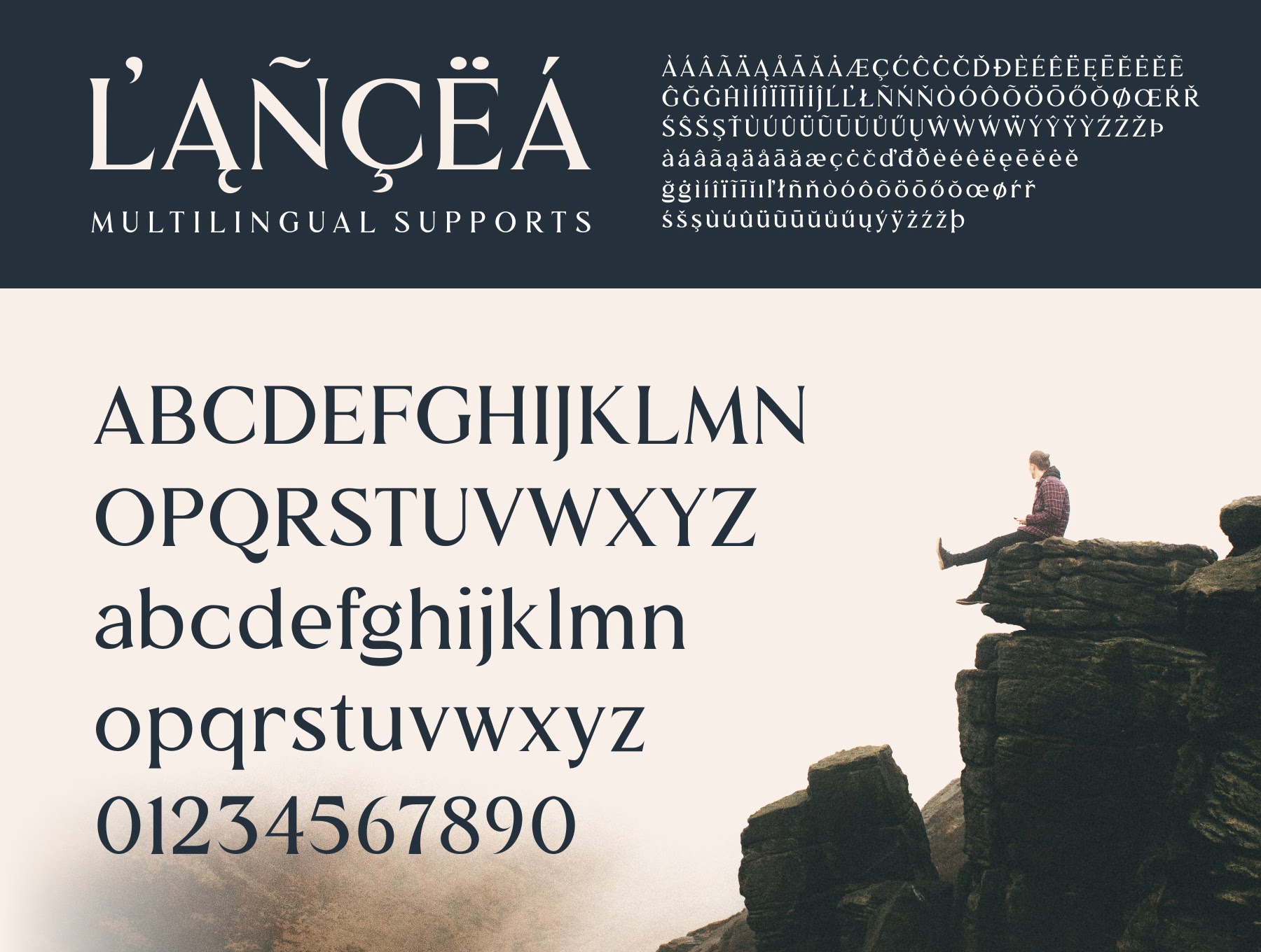 Lancea华丽尖端衬线字体 Lancea Font otf格式-字体-到位啦UI